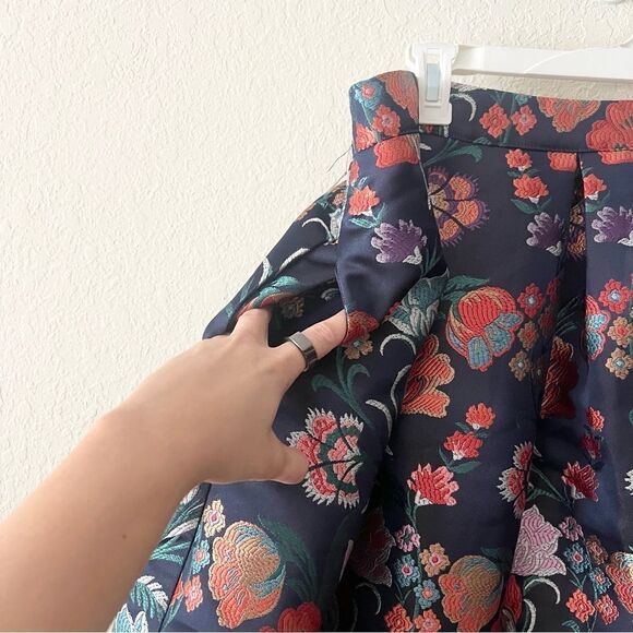 NWT ModCloth Winsome Encounter A Line Floral Skirt Women’s Size 16W Pockets - Picture 7 of 9